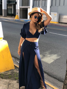 NAVY BLUE TWO-PIECE