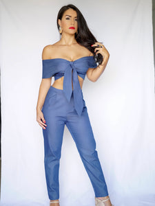 Blue Denim 2 Piece Set